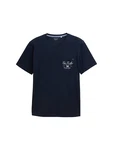 TOM TAILOR T-Shirt dunkelblau/weiß