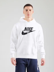 Nike Sportswear Sweatshirt 'CLUB' schwarz/weiß