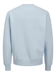 JACK & JONES Sweatshirt 'JORVesterbro' taubenblau/weiß