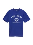 TOM TAILOR T-Shirt dunkelblau/schwarz/weiß TOM TAILOR T-Shirt dunkelblau/schwarz/weiß