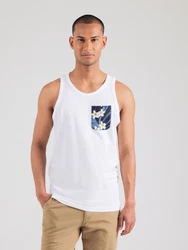 JACK & JONES Top 'JJHAWAII' marine/saphir/honig/weiß