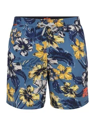 Superdry Badeshorts navy/azur/gelb/hellgrau