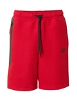Nike Sportswear Shorts 'Tech Fleece' rot/schwarz