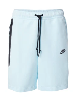 Nike Sportswear Shorts 'Tech Fleece' hellblau/schwarz