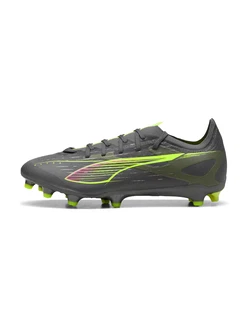 PUMA Fußballschuh 'Ultra 5 Match' dunkelgrau/limette/pfirsich/schwarz PUMA Fußballschuh 'Ultra 5 Match' dunkelgrau/limette/pfirsich/schwarz