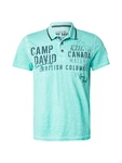 CAMP DAVID Poloshirt marineblau/mint/jade/weiß