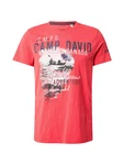 CAMP DAVID T-Shirt rot/schwarz/weiß