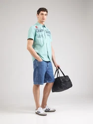 CAMP DAVID Hemd navy/jade