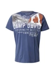 CAMP DAVID T-Shirt dunkelblau/dunkelrot/weiß