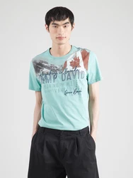 CAMP DAVID T-Shirt navy/jade/dunkelrot/weiß