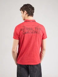 CAMP DAVID Poloshirt nachtblau/rot