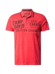 Poloshirt nachtblau / rot