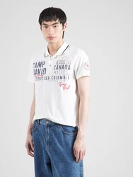 CAMP DAVID Poloshirt navy/rot/wollweiß