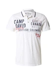 CAMP DAVID Poloshirt navy/rot/wollweiß