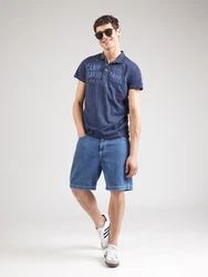CAMP DAVID Poloshirt hellblau/dunkelblau