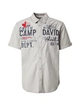 CAMP DAVID Hemd navy/grau/rot