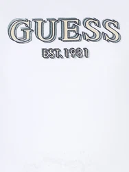 GUESS T-Shirt beige/schwarz/weiß
