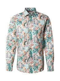 Hemd blau / pastellgrn / orange / wei