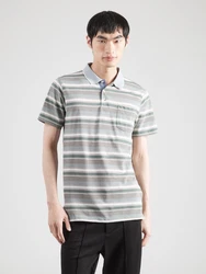 Jack's Poloshirt taubenblau/braun/tanne/weiß