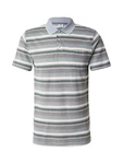 Jack's Poloshirt taubenblau/braun/tanne/weiß