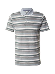 Poloshirt taubenblau / braun / tanne / wei