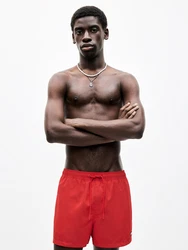 Pull&Bear Badeshorts rot