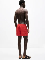 Pull&Bear Badeshorts rot