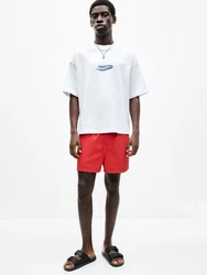 Pull&Bear Badeshorts rot