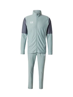 UNDER ARMOUR Trainingsanzug 'Challenger' dunkelgrau/pastellgrn/wei UNDER ARMOUR Trainingsanzug 'Challenger' dunkelgrau/pastellgrn/wei