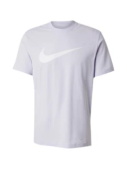 Nike Sportswear T-Shirt 'Swoosh' pastelllila/weiß Nike Sportswear T-Shirt 'Swoosh' pastelllila/weiß