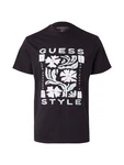 GUESS T-Shirt 'STYLE' mint / schwarz / weiß