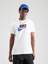 Nike Sportswear T-Shirt blau/orange/schwarz/offwhite