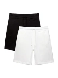 Shorts schwarz / wei