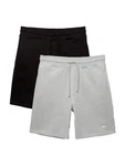 Pull&Bear Shorts grau/schwarz