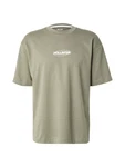 HOLLISTER T-Shirt oliv/weiß