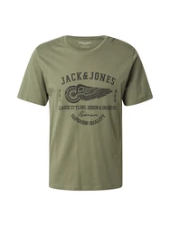 Jack & Jones Premium T-Shirt 'JPRBLUROBAR' oliv/schwarz