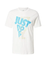 T-Shirt beige / trkis / offwhite