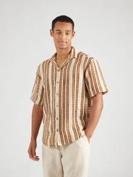 Only & Sons Hemd ONSDANI braun/weiß