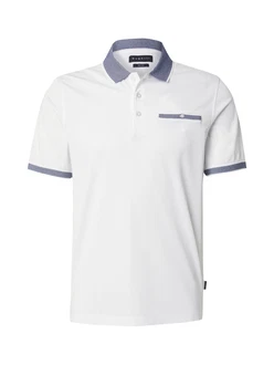 bugatti Poloshirt marine/weiß