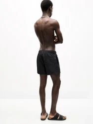 Pull&Bear Badeshorts schwarz