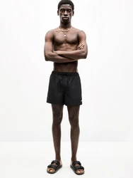 Pull&Bear Badeshorts schwarz