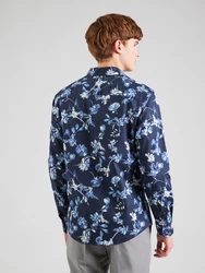 Jack & Jones Premium Hemd JPRBLAMonaco indigo/nachtblau/hellblau/weiß