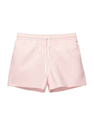 Pull&Bear Badeshorts rosa/weiß