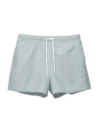 Badeshorts grn / wei