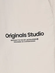 JACK & JONES Badeshorts 'JPSTNAXOS' ecru / graphit