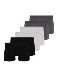 ABOUT YOU Boxershorts 'Jakob' dunkelgrau/graumeliert/schwarz