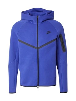 Nike Sportswear Sweatjacke 'TECH FLEECE' royalblau/schwarz