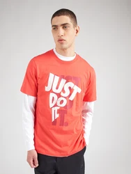 Nike Sportswear T-Shirt '12MO JDI SP25' orangerot/weiß