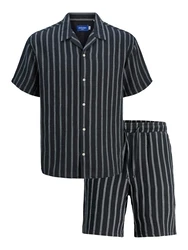 JACK & JONES Hausanzug JOREASTER PATRAS nachtblau/grau