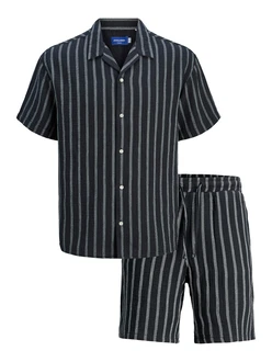 JACK & JONES Hausanzug JOREASTER PATRAS nachtblau/grau